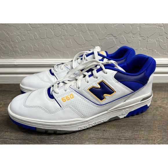 New Balance 550 Lakers White Infinity Blue Size 13 Shoes BB550WTN - Picture 4 of 8